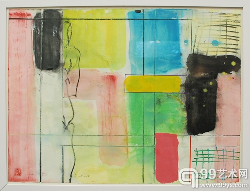 日耳曼·侯思  《神秘门》  纸本丙烯  57×67cm  2011年.JPG