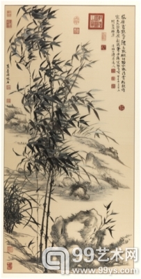 名称：石涛、王原祁  兰竹图