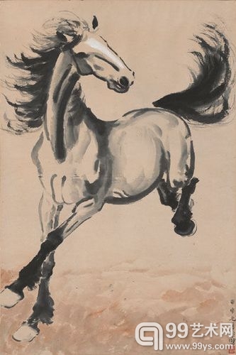 徐悲鸿《奔马》