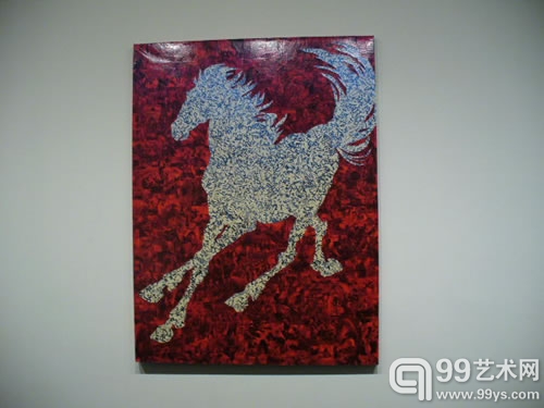 动物是薛松系列创作的一个主题，图为2009年的作品《飞奔》。
