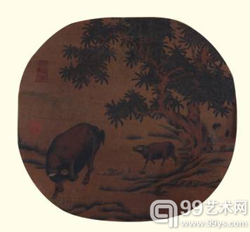 宋 佚名  牧牛图