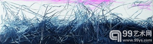 曾梵志《无题 NO.8》40×140cm