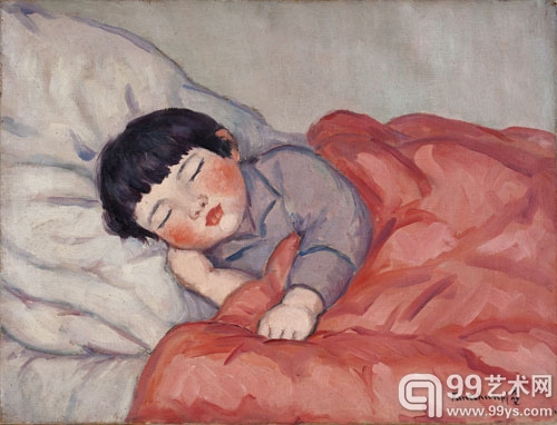7.方君璧的作品《儿睡》