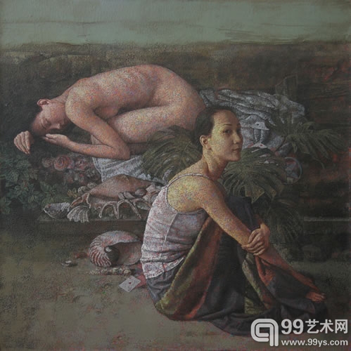 贝与记忆-油画162x162cm