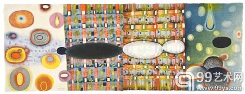 凯伦·孔克 Mirroring 76x27.5cm 木刻 2010