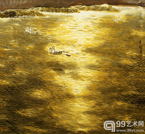 扬子江的黄昏2002年90×97cm