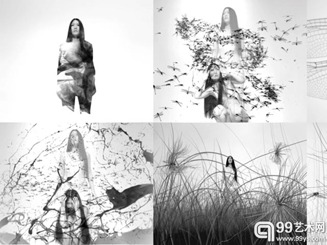 展览现场展出作品