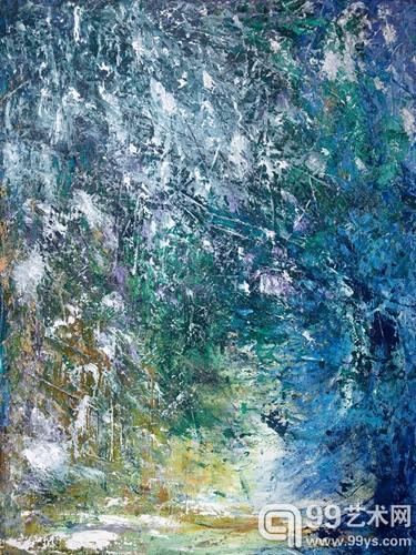 杨素珊作品2初春，77x100cm油画，2011