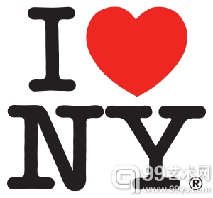 米尔顿·格拉塞（Milton Glaser,1929-）作品，“I Love NY”