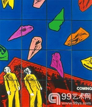 Gilbert and George(吉尔伯特和乔治) 的242 x 202cm大小的摄影图片《到来》