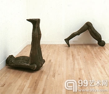 Antony Gormley(安东尼·戈姆利) 铸铁作品〈〈检验一个世界观（局部）〉〉，1994
