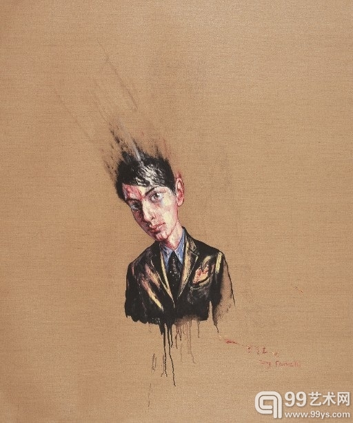 《肖像》 曾梵志 布面油画 189.5×159.7cm 2007 年