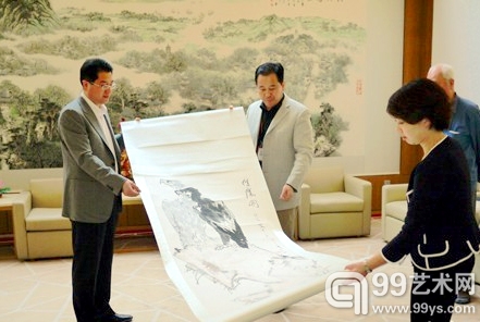 罗尔纯捐赠给苏博的《双鹰图》  