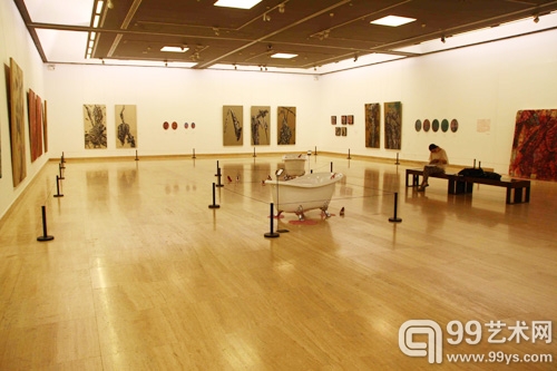 蔡锦中国美术馆个展现场