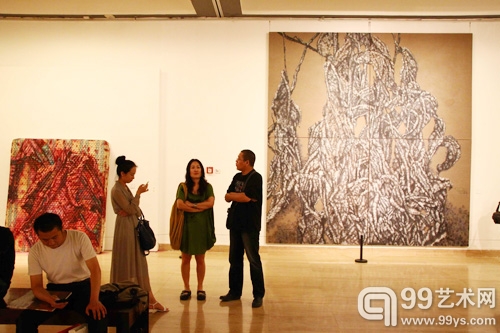 蔡锦中国美术馆个展现场