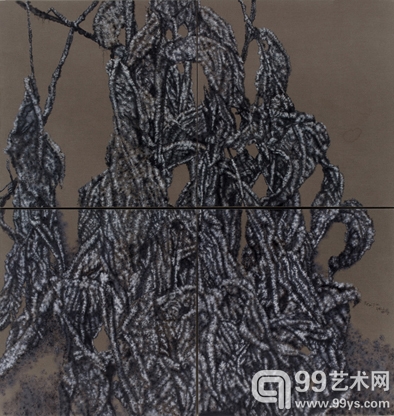 蔡锦《美人蕉329-334》400X380cm  布面油画  2011年