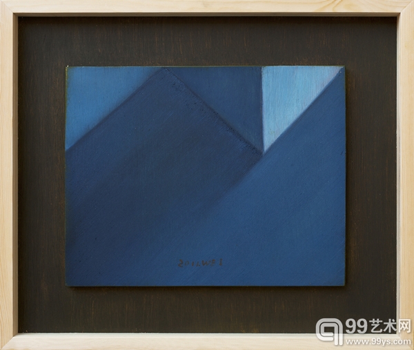 参展艺术家王鉴为作品