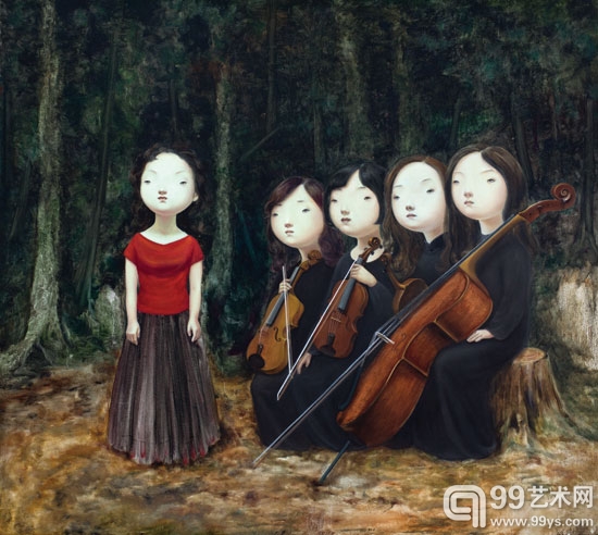 森林之歌，180x190CM油彩布面，2011.jpg