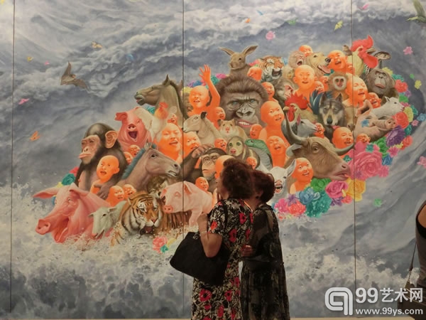 【图集】方力钧“云端的悬崖”展览现场精彩看点