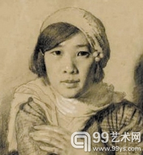 徐悲鸿的素描《孙多慈像》，2011年11月以310万元拍出