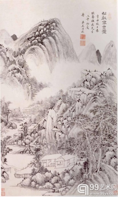 王时敏《松壑高士图》