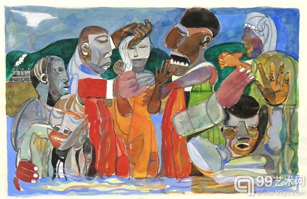 罗马勒·比尔登回顾展