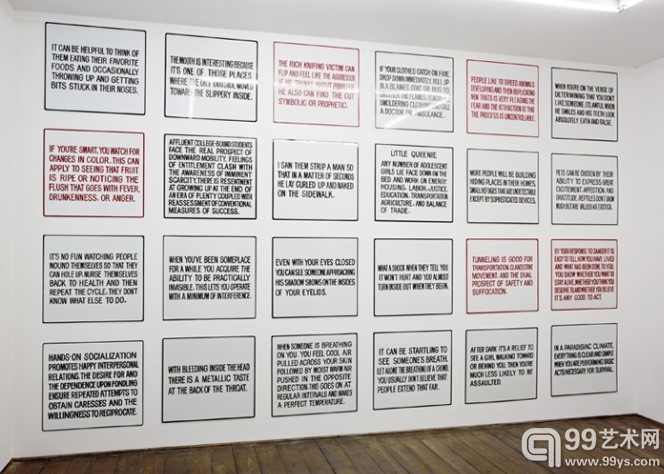 Jenny Holzer 個(gè)展現(xiàn)場(chǎng)