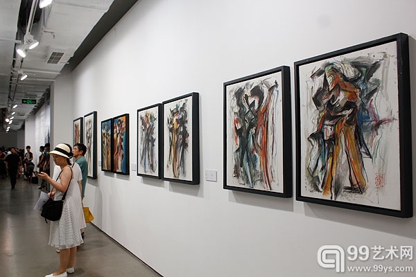 “线相”刘永刚个展在今日美术馆开幕现场