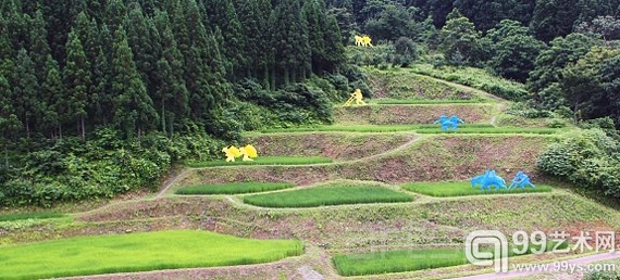 越后妻有的梯田风光