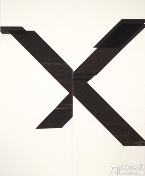 韦德·盖顿（Wade Guyton）的作品《无题》