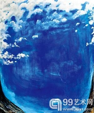《孕育的片刻》(Pregnant Pause),183×122cm,布面油画,2012