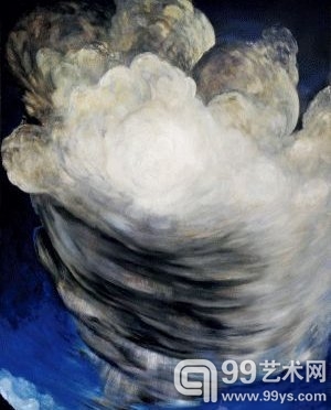 《回旋镖》(Boomerang), 纤维板油画, 183×122cm, 2012