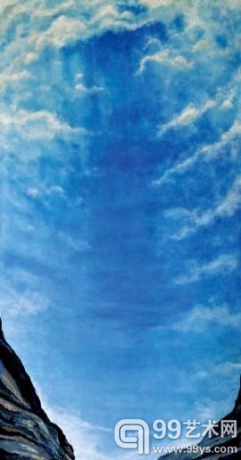 《牛奶与蜂蜜#2》(Milk and Honey #2),桦木板油画, 213×92cm, 2012