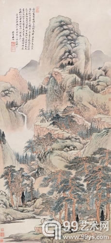 王鉴 仿董文敏青绿山水