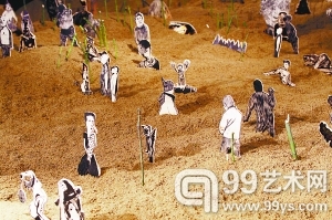 康剑飞装置作品《观看黑鸟的方式》（局部） 2009年