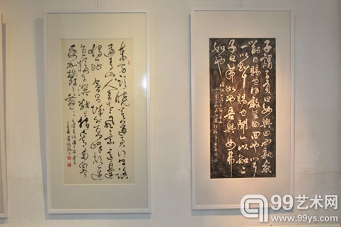 黄钟骏书画展现场  展出作品