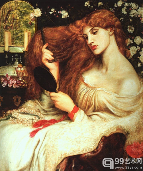 但丁·加百列·罗塞蒂（Dante Gabriel Rossetti）的《莉莉斯小姐》（Lady Lilith）