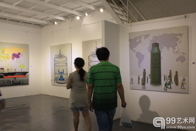 黄戈个展 现场