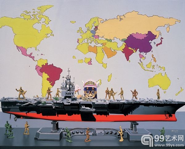 《超级战舰》  布面油画  200X250cm  2012年