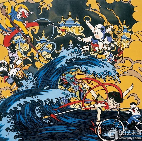 《中国派》  布面油画  146X146cm  2012年