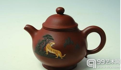 0034 品名：潘壶 陶艺：夏洪林 书画：韩天衡 陶刻：陈建华  容量：350cc