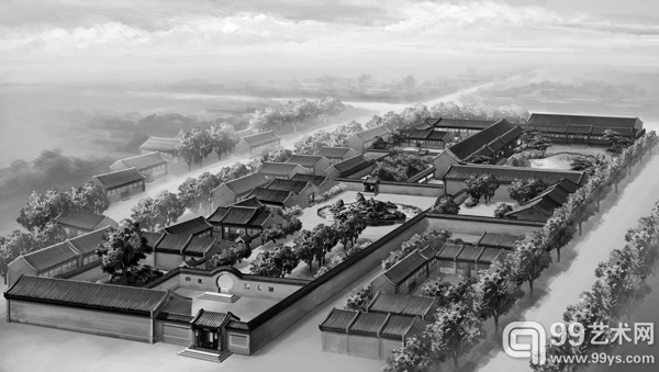 南长街54号院复原立体效果图
