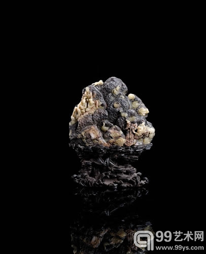 十七世紀 楊玉旋刻八仙壽山石山子