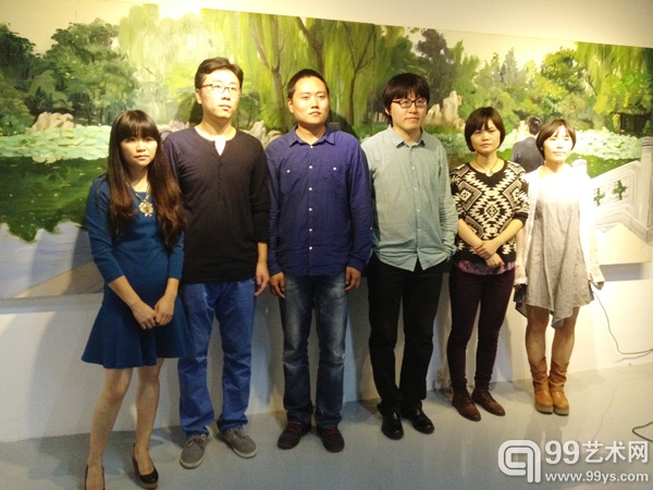 艺术家合影（从左至右：蒋海燕、刘耕田、伍伟、于瀛、李辰子、付小桐）