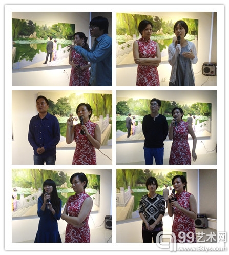 学术主持赵孝萱介绍艺术家及其参展作品