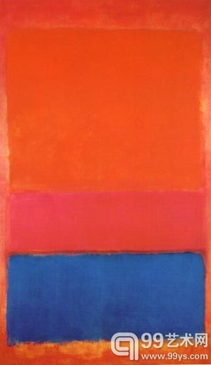1954年的作品《Royal Redand Blue》