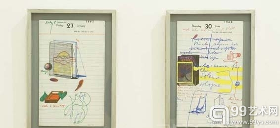 Untitled (Diary Page)，27 January 1967, 30 June 1967