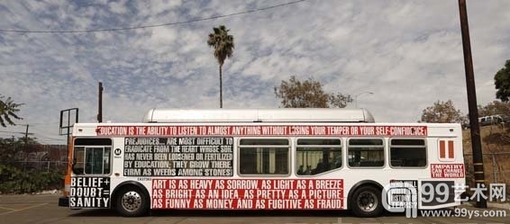 Barbara Kruger, School Bus, 2012