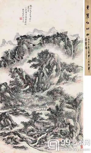 黄宾虹 山居图