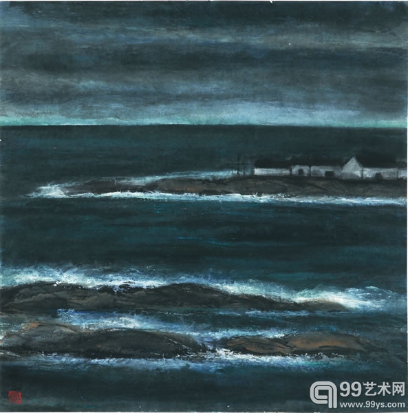 林风眠 海涛